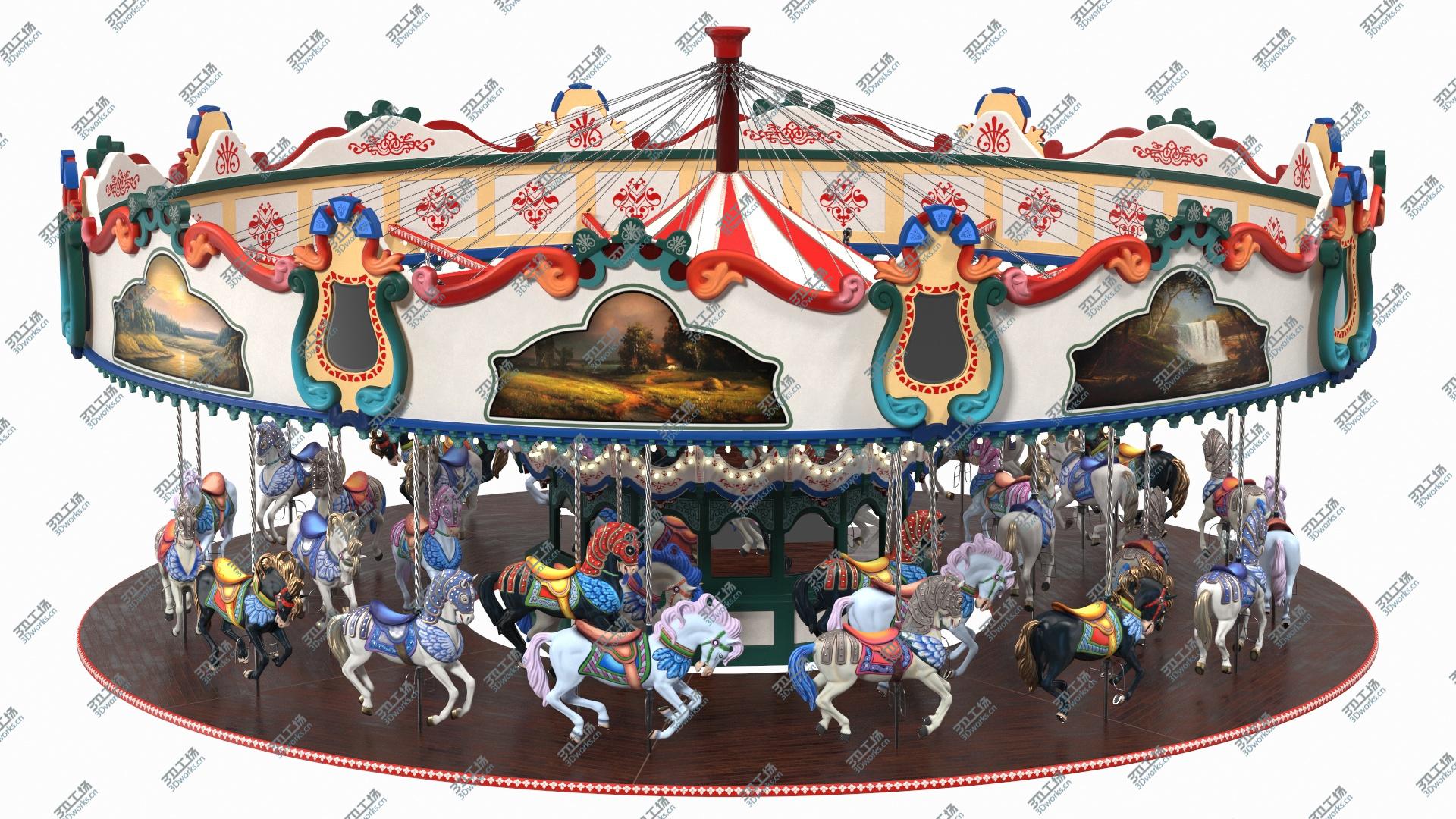 images/goods_img/202104022/Amusment Park Carousel Rigged model/2.jpg